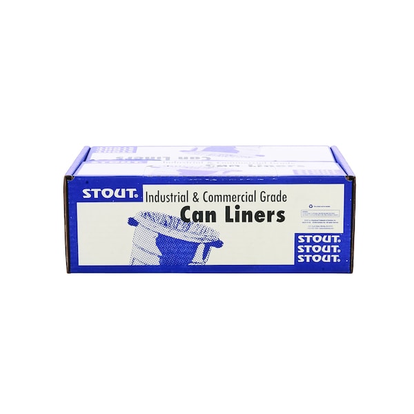 Stout By Envision HDPE ProPerformance Coreless Bags 60 Gallon Bags Case of 200 bags, 200PK C3860N16 - main